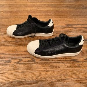 Yohji Yamamoto Adidas sneakers in black metallic